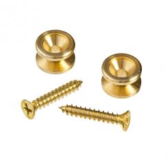 Strap Buttons Goud (end pins) met schroeven - Strappins D'Addario Planet Waves PWEP202