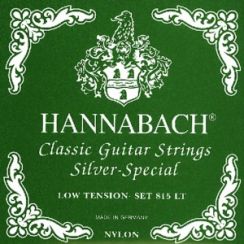 Basset Hannabach Silver Special set 815 - LT Low Tension bassnaren voor de klassieke gitaar D / A / E