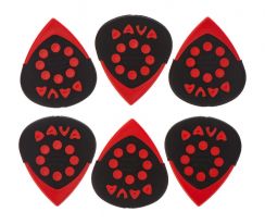 Dava Jazz Grips Delrin Plectrums 6Pack