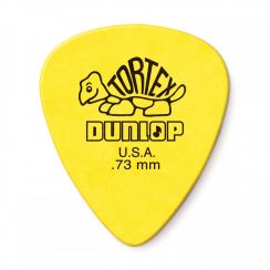Dunlop 0.73mm Tortex Plectrum Geel oud