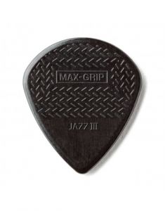 Dunlop Max Grip Black Stiffo Jazz III Zwart Plectrum I Per Stuk