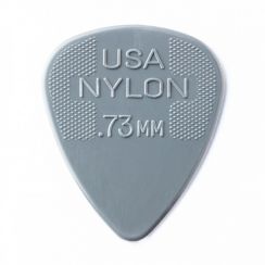 Dunlop Nylon Plectrum 0.73mm - Grijs kleurig per stuk - Dunlop Guitar Pick Grey Grip oud