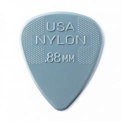 Dunlop Nylon Plectrum 0.88mm - Donkergrijs per stuk - Dunlop Guitar Pick with Grip oud