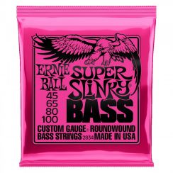 Ernie Ball 2834 Super Slinky Bass snarenset voor basgitaar (045-100) Longscale