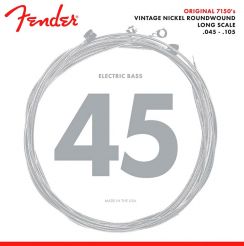 Fender 7150M Snaren voor Elektrische Basgitaar Medium (45-105) Vintage Nickel Roundwound Long Scale