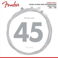 Fender 7250L Snaren voor Elektrische Basgitaar Light (40-100) Nickel Plated Steel Roundwound Long Scale
