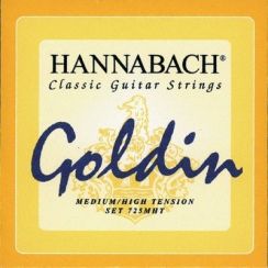 Hannabach Goldin 725 MHT Basset - Medium/High Tension basset voor de klassieke gitaar
