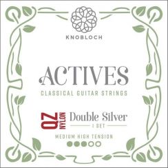Knobloch 400 ADQ Actives Double Silver QZ Nylon Silver Medium/High Tension | Snaren voor klassieke- en flamencogitaar