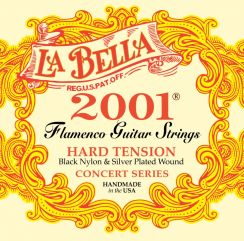 La Bella Flamenco 2001 - Hard Tension Black Zwart Nylon flamencogitaar snaren