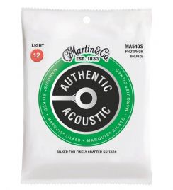 Martin MA540S Silked Marquis Authentic Acoustic 012-54 Phosphor Bronze Light snaren
