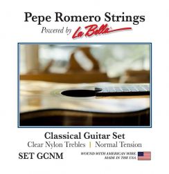 Pepe Romero Clear Nylon Set GCNM Normal Tension - Pepe Romero La Bella snaren voor de klassieke gitaar