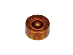 Potmeterknop Boston speed knop Amber Rood Transparant KA-110 (Hatbox) Geschikt voor schachtdiameter van 6mm